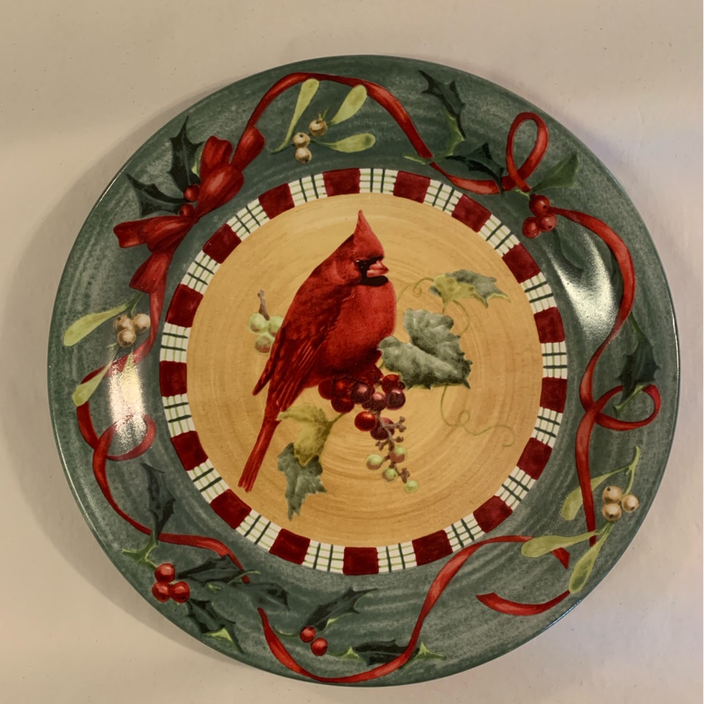Lenox Winter Greetings Everyday “Cardinal” Dinner Plate